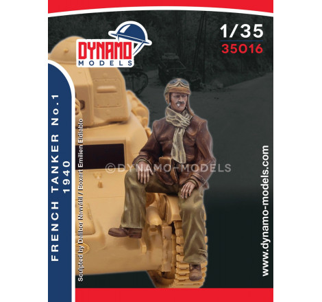 Dynamo Models® figurine tankiste français n°1 1940 1:35 référence 35016