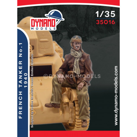 Dynamo Models® figurine tankiste français n°1 1940 1:35 référence 35016