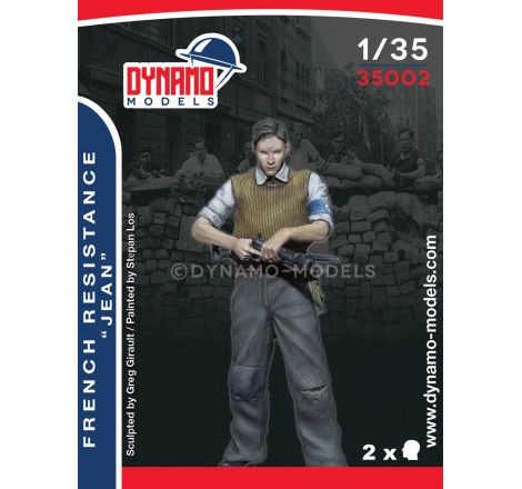 Dynamo Models® figurine résistant français "Jean" avec sten mk.2 1:35 référence 35002