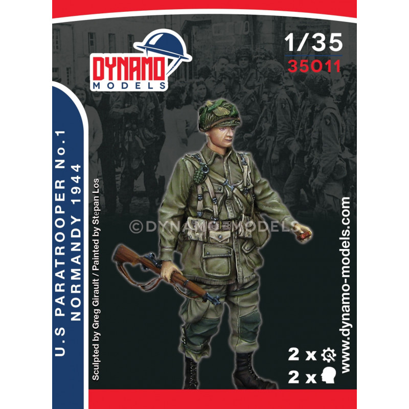 Dynamo Models® figurine U.S. Paratrooper n°1 (Normandie 1944) 1:35 référence 35011