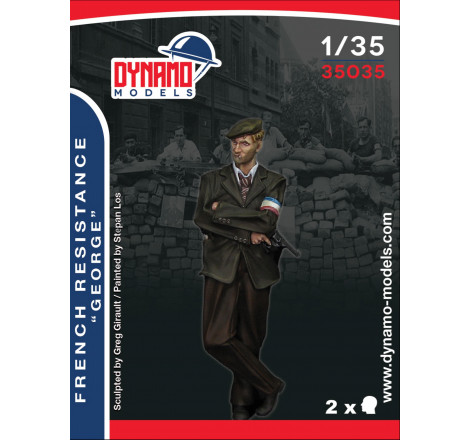 Dynamo Models® Figurine résistant français "George" 1:35 référence 35035