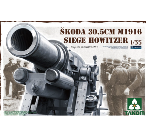 Takom® Maquette militaire canon Skoda 30.5cm M1916 (siège de Sebastopol 1942) 1:35 référence 2011