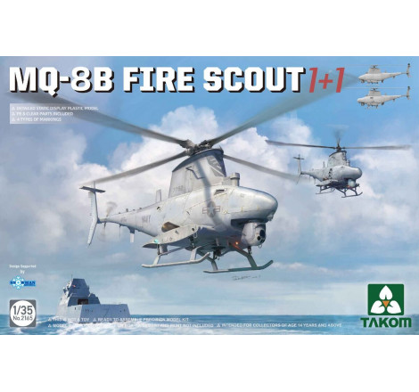 Maquette hélicoptère US MQ-8B Fire Scout (1+1) 1/35 référence 2165