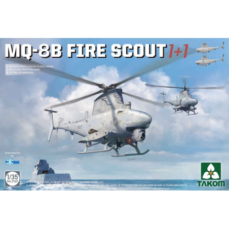 Maquette hélicoptère US MQ-8B Fire Scout (1+1) 1/35 référence 2165