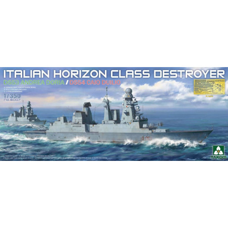 Takom® Maquette bateau destroyer Italien D553 Andrea Doria / D554 Caio Duilio 1:350 référence 6007
