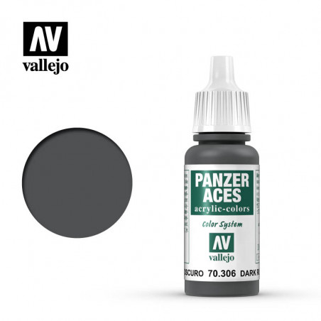 Vallejo® Peinture acrylique Panzer Aces caoutchouc foncé (pneu) référence 70306
