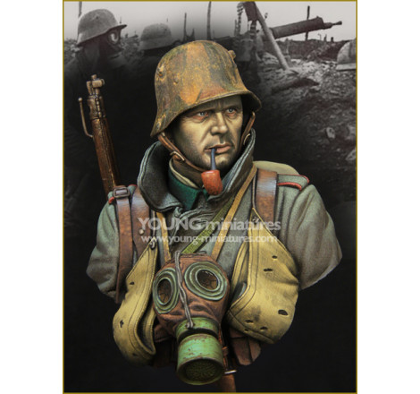 Young Miniatures® Buste Stormtrooper WW1 1:10 référence YM1857