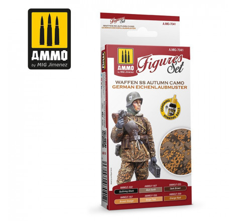 Ammo® Set de peinture camouflage automne Waffen SS Eichenlaubmuster WW2 référence A.MIG-7041