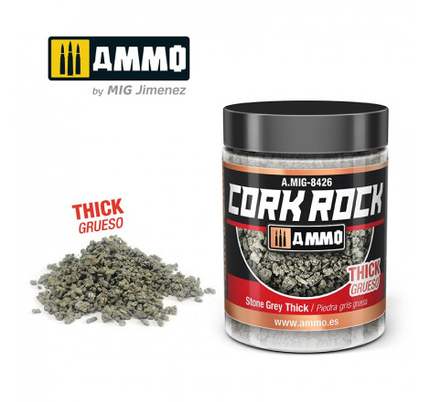 Ammo® Cork Rock Stone Grey Thick - A.MIG-8426