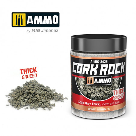 Ammo® Cork Rock Stone Grey Thick - A.MIG-8426