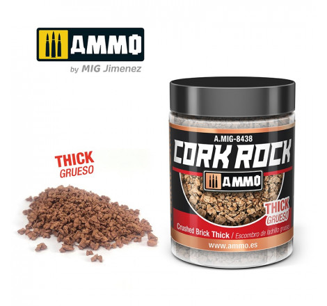 Ammo® Cork Rock Crushed Brick Thick - A.MIG-8438