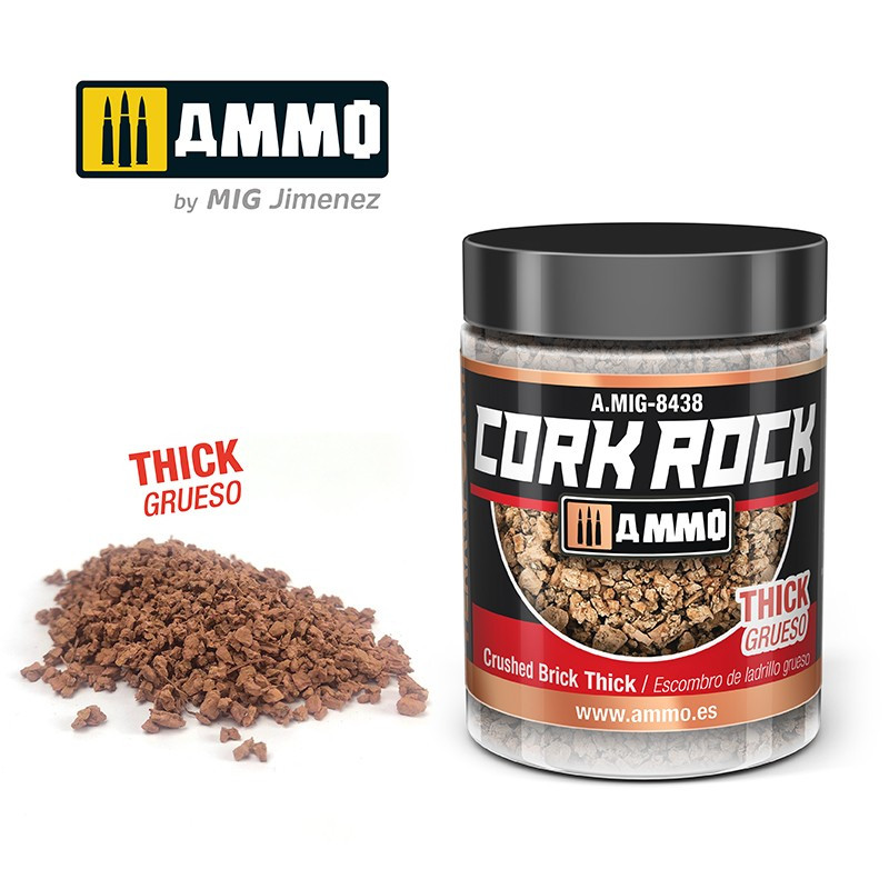Ammo® Cork Rock Crushed Brick Thick - A.MIG-8438