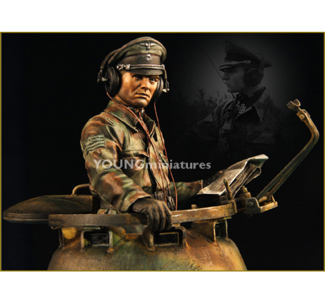 Young Miniatures® Buste de Max Wünsche front ouest 1944 1:10 référence YM1826