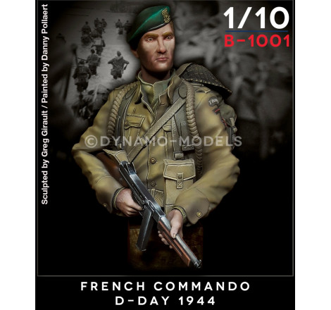 Dynamo Models® Buste commando français D-Day 1944 1:10 référence B-1001