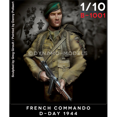 Dynamo Models® Buste commando français D-Day 1944 1:10 référence B-1001
