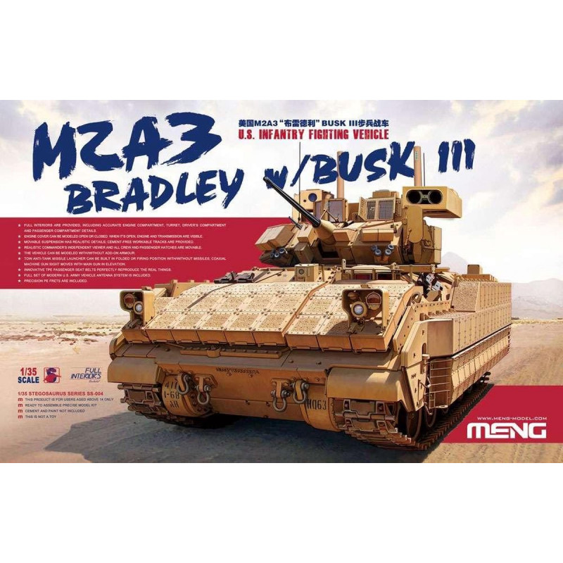 Meng® Maquette militaire M2A3 Bradley / Busk III 1:35 référence SS-004