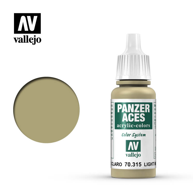 Vallejo® Peinture acrylique Panzer Aces Light Mud (boue clair) référence 70315