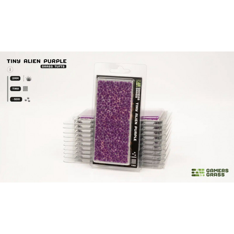 GamersGrass® Petite touffe d'herbe alien purple 2mm (x500) référence GGTT-PU
