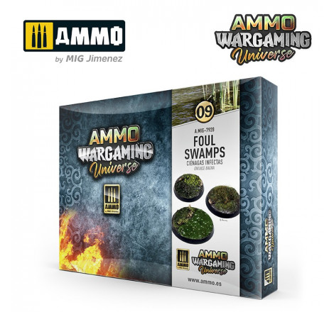 Ammo® Set de soclage Foul Swamps 09 - Ammo Wargaming Universe référence A.MIG-7928