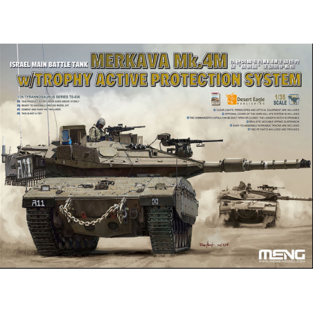 Meng® Maquette militaire Merkava Mk.4M + Trophy Active Protection System 1:35 référence TS-036