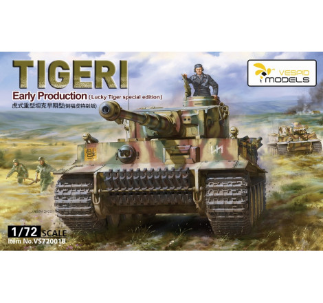 Vespid Models® Maquette de char Tiger I (early production) (Lucky Tiger special edition) 1:72 référence VS720018