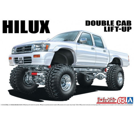 Aoshima® Maquette de voiture Toyota Hilux (double cabine) 1:24 référence AO06131