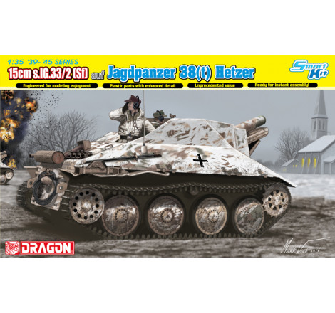Dragon® Maquette militaire Jagdpanzer 38(t) Hetzer + intérieur 1:35 référence 6489