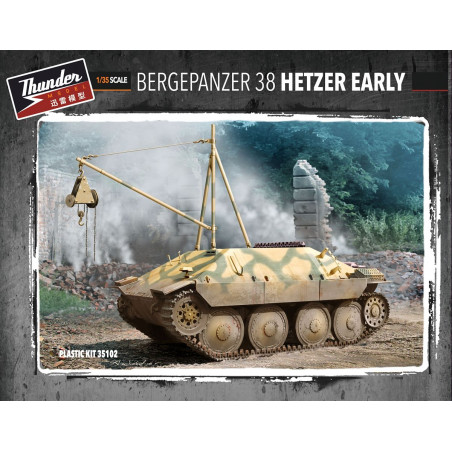 Thunder Model® Maquette militaire Hetzer Bergepanzer (early) + intérieur 1:35 référence 35102