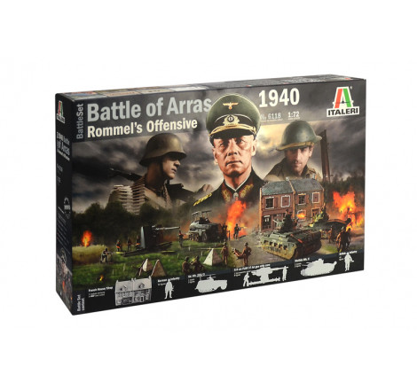 Italeri® Set diorama Bataille d'Arras 1942 (offensive de Rommel) 1:72 référence 6118