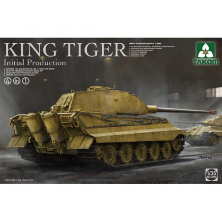 Takom® Maquette militaire char King Tiger (production initial) 1:35 référence 2096
