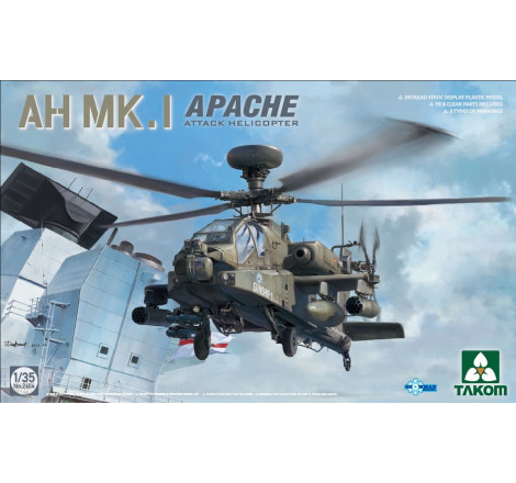 Takom® Maquette hélicoptère d'attaque Apache AH MK.1 1:35 référence 2604