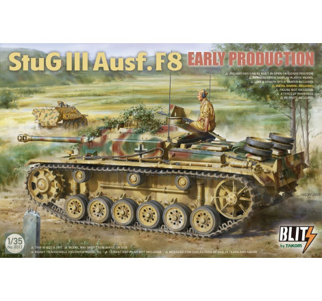 Blitz® (Takom®) Maquette militaire char Stug III Ausf. F8 (early production) 1:35 référence 8013