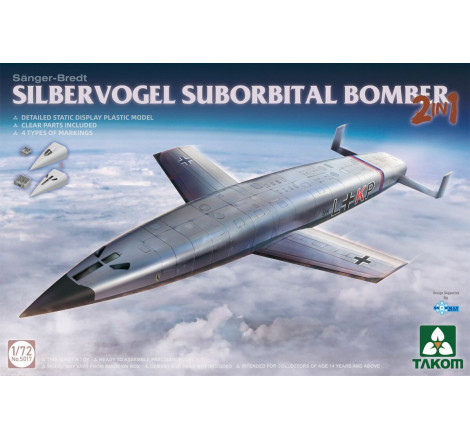 Takom® Maquette militaire Silbervogel Bombardier sub-orbital 2 en 1 1:72 référence 5017