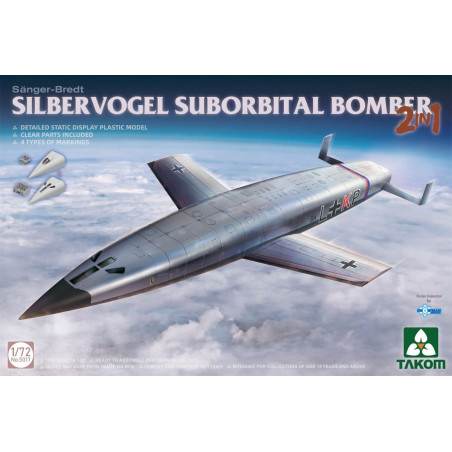 Takom® Maquette militaire Silbervogel Bombardier sub-orbital 2 en 1 1:72 référence 5017