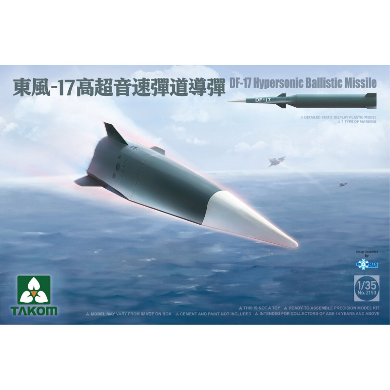 Takom® Maquette de missile balistique hypersonique DF-17 1:35 référence 2153