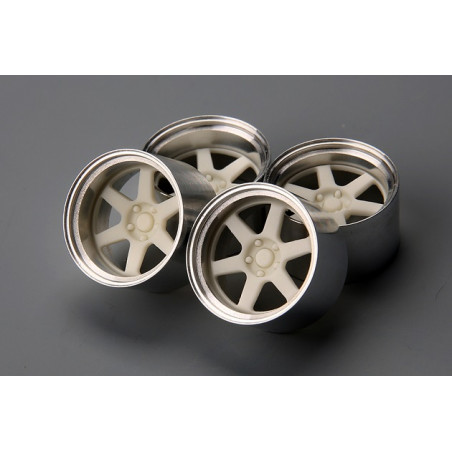 Hobby Design® Set de 4 roues 18 pouces RAYS TE37V (série JDM) 1:24