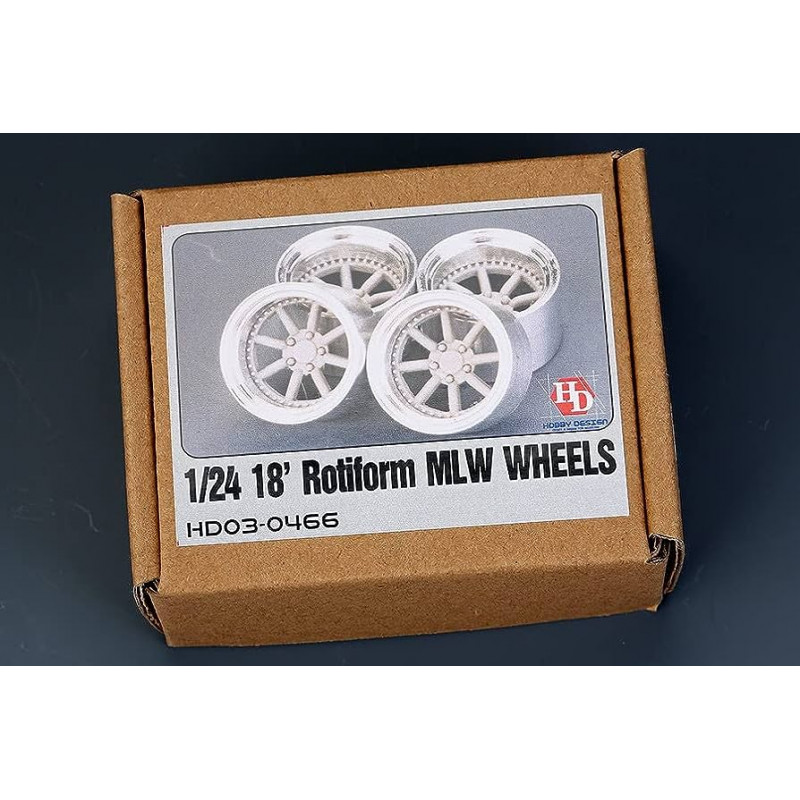 Hobby Design® Set de 4 roues 18 pouces Rotiform MLW Wheels 1:24 référence HD03-0466