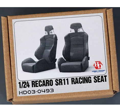 Hobby Design® Set de 2 sièges baquet Recaro® SR11 Racing Seat 1:24 référence HD03-0493