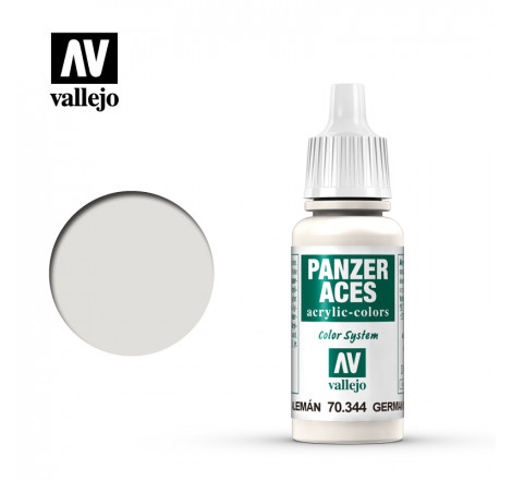 Peinture acrylique Vallejo Panzer Aces 70344 German White Tank Crew 17 ml. Au petit bunker