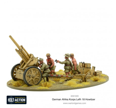 Warlord Games® Bolt Action - Afrika Korps LeFH 18 10.5cm Medium Artillery 1:56 référence 403012029