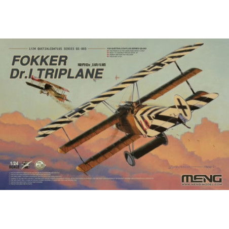 Meng® Maquette avion Fokker Dr.I Triplane WW1 1:24 référence QS-003