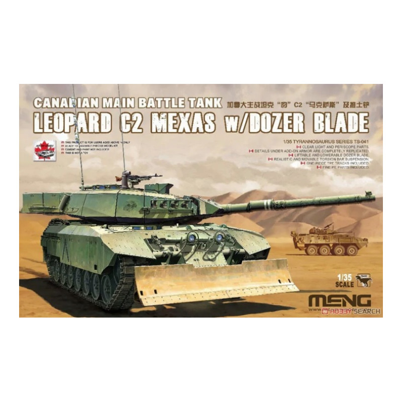Dragon® Maquette militaire char Canadien Leopard C2 Mexas avec lame 1:35 référence TS-041