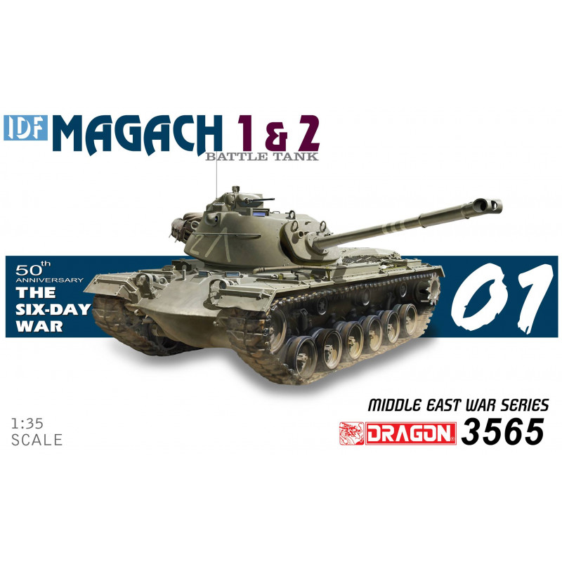 Dragon® Maquette militaire char IDF Magach 1&2 1:35 référence 3565 55éme anniversaire guerre des 6 jours