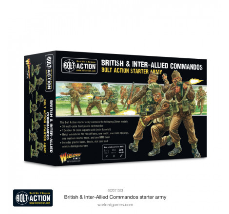 Warlord Games® Bolt Action British & Inter-Allied Commandos 1:56 référence 402011023