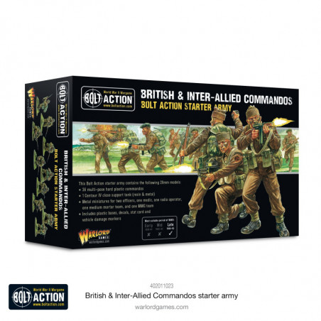 Warlord Games® Bolt Action British & Inter-Allied Commandos 1:56 référence 402011023