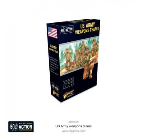 Warlord Games® Resin Plus™ Bolt Action US Army Weapons Teams 1:56 référence 402213109