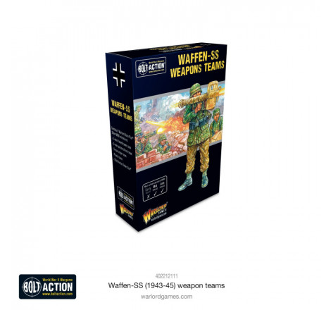 Warlord Games® Resin Plus™ Bolt Action Waffen-SS Weapons Teams 1:56 référence 402212111