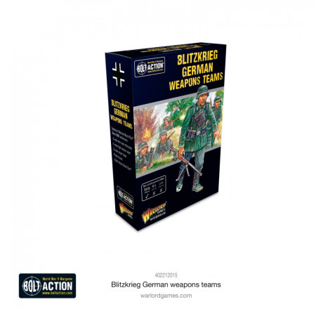 Warlord Games® Resin Plus™ Bolt Action Blitzkrieg German Weapons Teams 1:56 référence 402212015