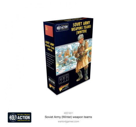 Warlord Games® Resin Plus™ Bolt Action Soviet Army Weapons Teams (winter) 1:56 référence 402214011