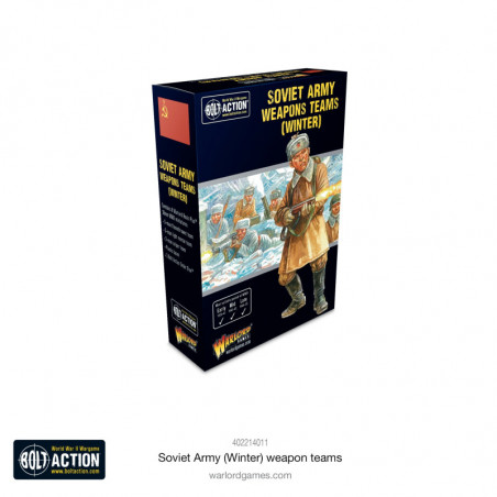 Warlord Games® Resin Plus™ Bolt Action Soviet Army Weapons Teams (winter) 1:56 référence 402214011